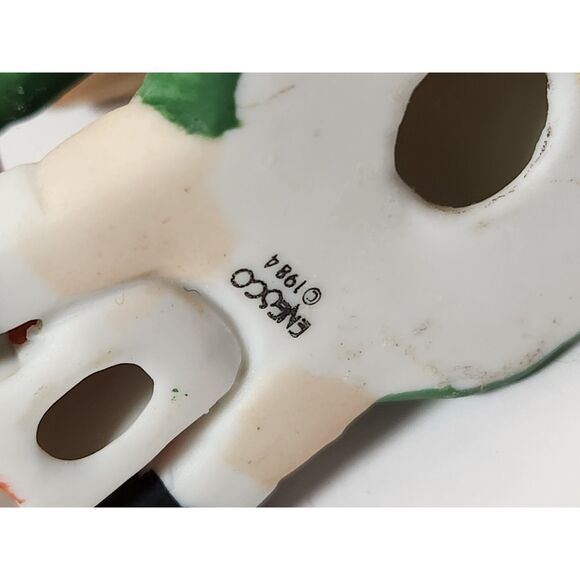 Enesco Country Cousins Christmas Figurines – Set of 2 | 1980s Vintage Decor - Picture 3 of 14